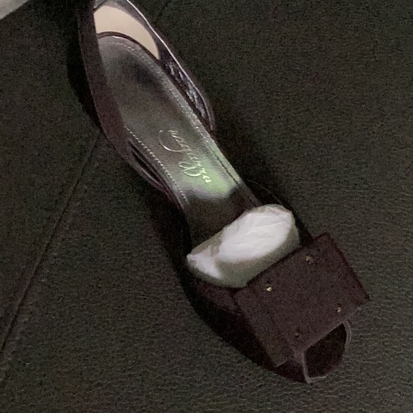 Ragazza Brown silk shoes - Picture 1 of 2